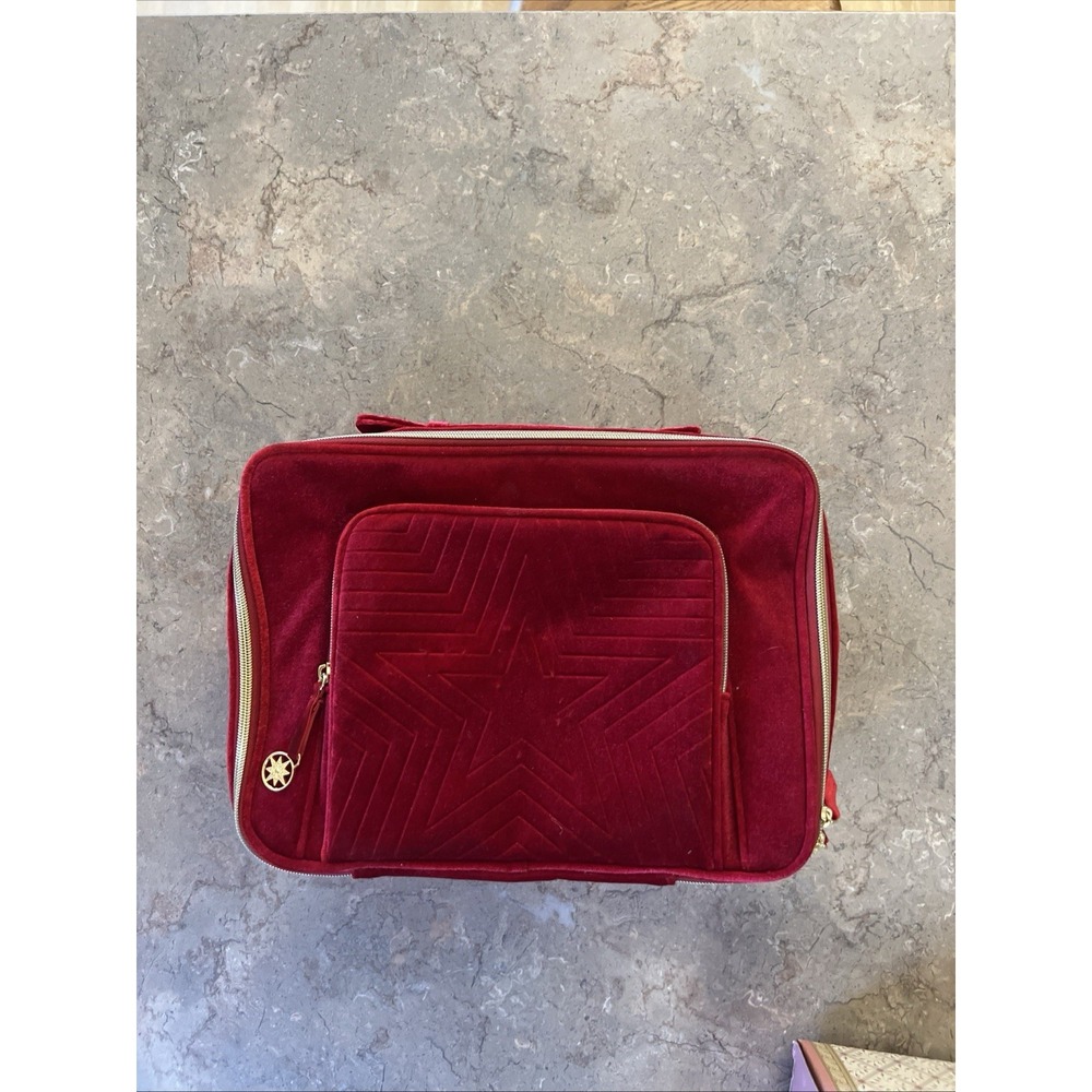 Estee Lauder Case Bag Limited Edition Red Velvet with Handle